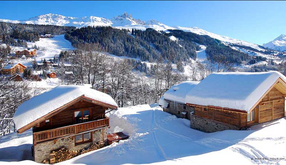 Meribel, amidst a winter wonderland